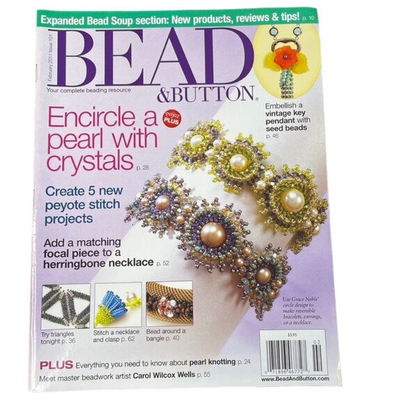 Bead & Button Magazine Jewelry Crafting Book u February 2011 Issue 101 - Picture 1 of 8
